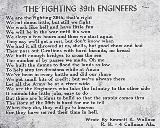 The fighting 39th Engineers